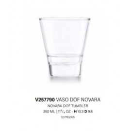 Vaso Dof Novara 350Ml / 11.75 Oz, Caja 12 Pzas