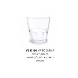 Vaso Of Siena 160Ml / 5.25Oz, Caja 24 Pzs